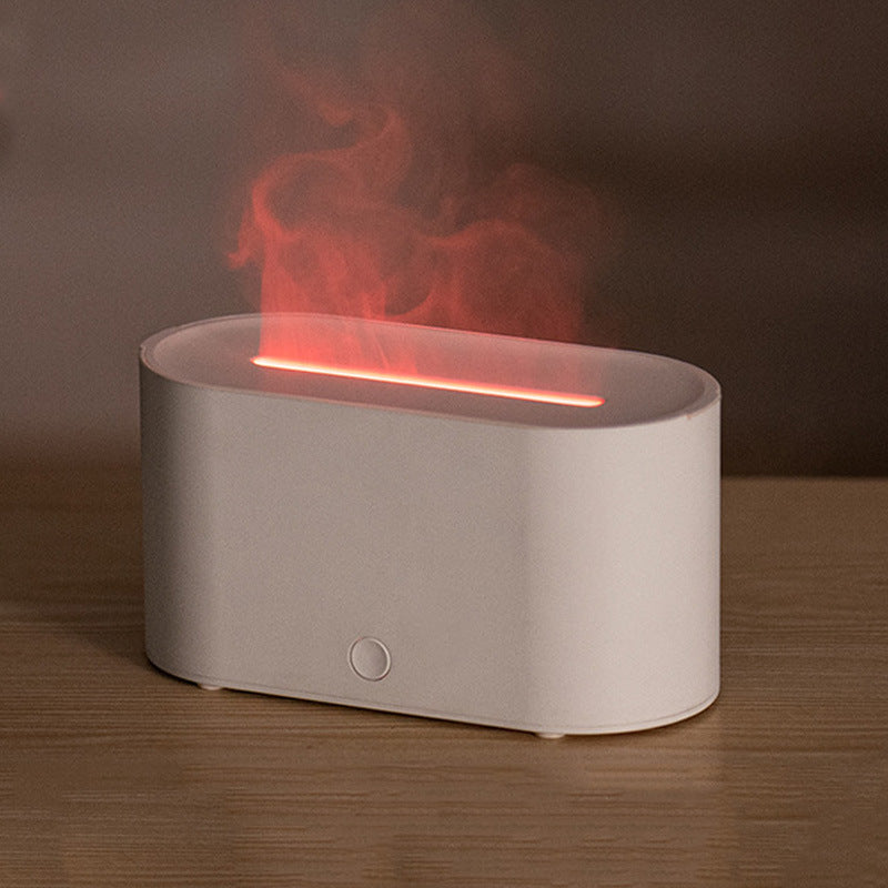 Desktop 7-Color Simulated Flame Aromatherapy Diffuser